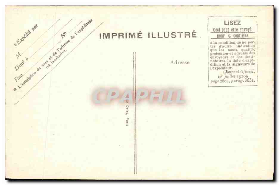Honfleur — Crèvettiers rentrant de la Pêche — F. Le Havre, n°69 — Rückseite