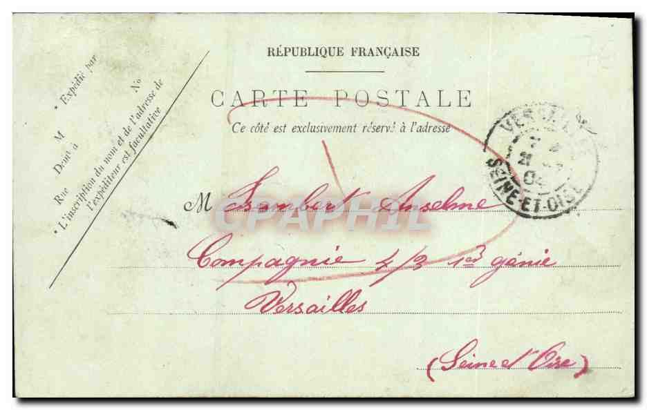 Honfleur — L'Arrivée du Bateau du Havre — LL. — N°14 — Achterkant