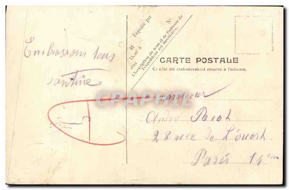 CPA Honfleur Le Calvaire de la Cote de Grace  — Rückseite