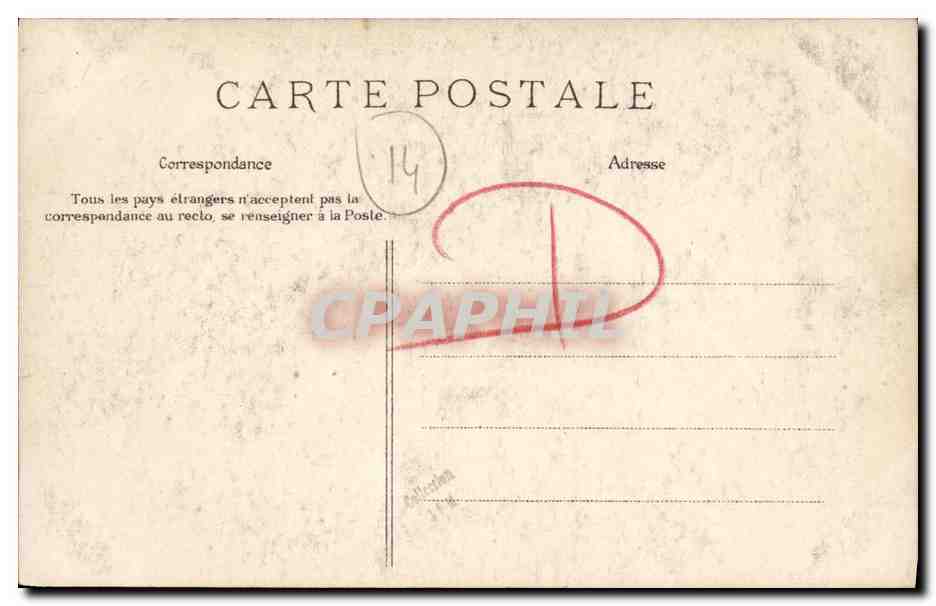 CPA Honfleur Types et costumes Riche paysanne des environs de Honfleur Folklore  — Rückseite