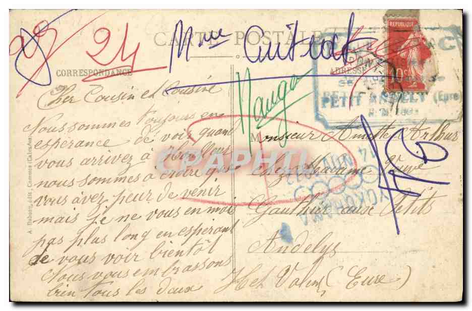 Couronnement de Notre-Dame-de-Grâce — Honfleur — Souvenir du couronnement du 19 juin 1913 — éditeur J. Le Calvaire — Reverso