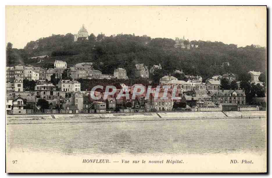 CPA Honfleur Vue sur le nouvel hopital