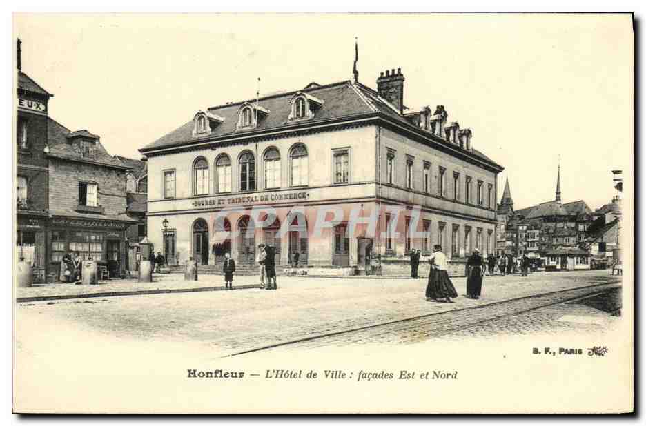 Honfleur — L'Hôtel de Ville : façades Est et Nord — B. F., Paris