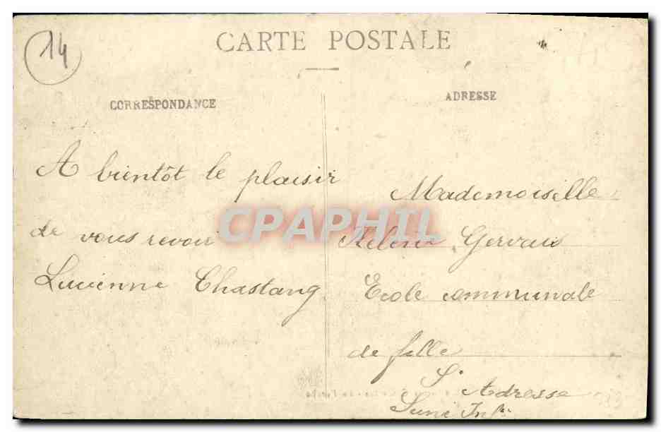 CPA Honfleur Eglise Sainte Catherine Le porche — Rückseite