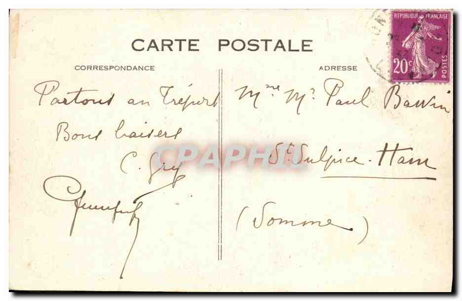 Honfleur — Musée du vieux Honfleur (en l'Église Saint-Étienne) — G.F., Le Havre — Verso