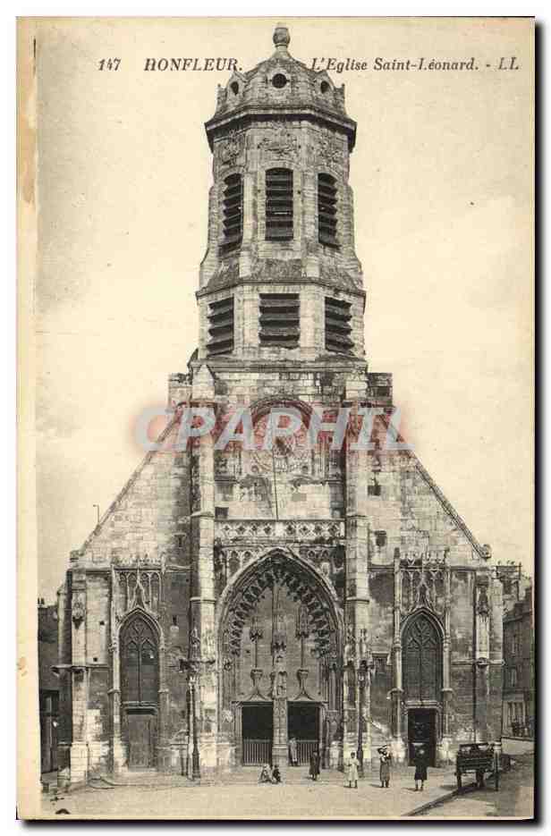 CPA Honfleur Portail de L Eglise St Leonard