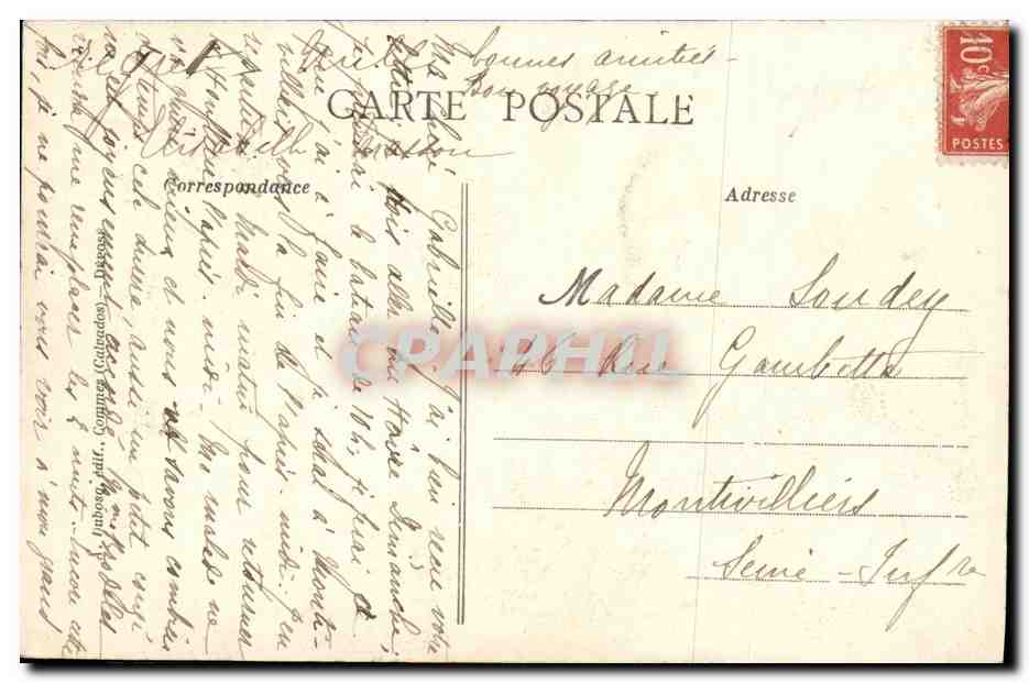 Fêtes du Couronnement de N.D. de Grâce - Départ de Sainte-Catherine - Milliers en Jumièges — Verso