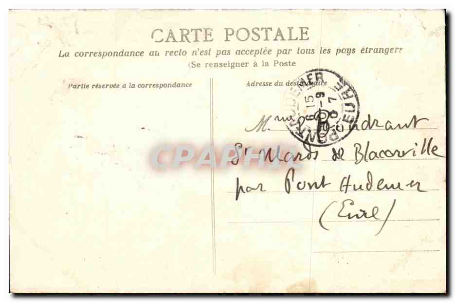 Honfleur — Le Calvaire de N.-D. de Grâce le jour de la Fête — Collection AD — Reverso