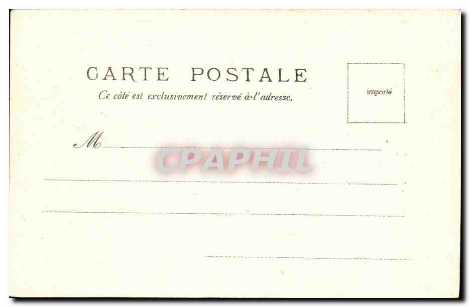 Honfleur — La Lieutenante et l'Hôtel de Ville — V.P. No. — Verso