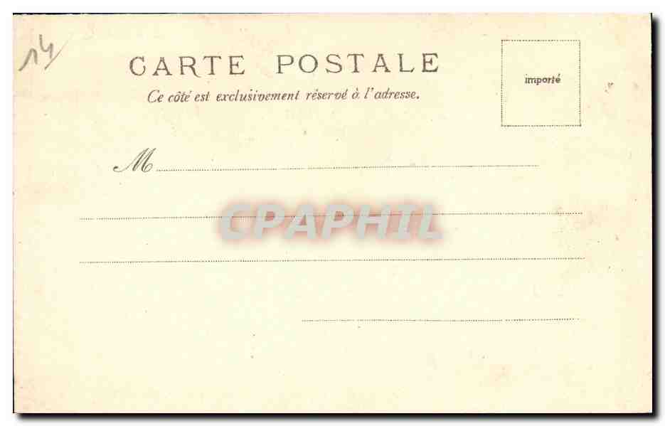 CPA Honfleur La Lieutenance et l Hotel de Ville — Rückseite