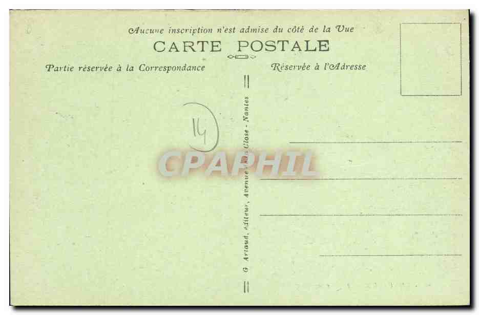 Honfleur — La Lieutenante — éditeur G. Ariaud, n° 45 — Verso