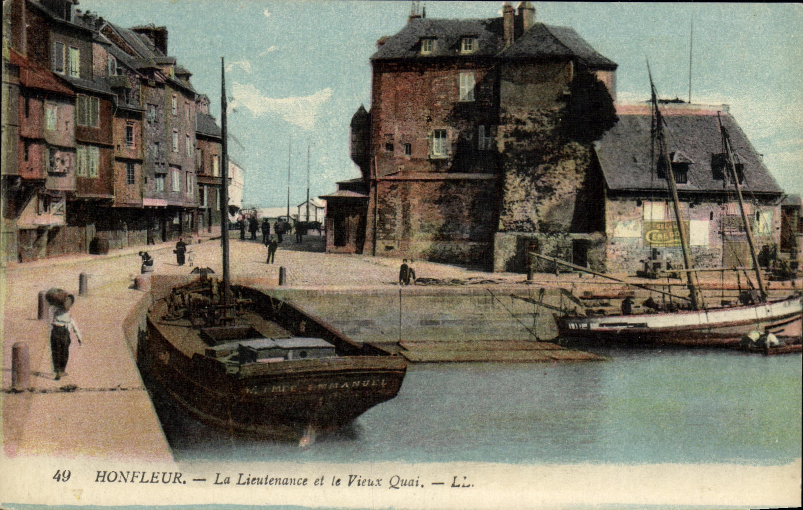 Honfleur — La Lieutenante et le Vieux Quai — LL.