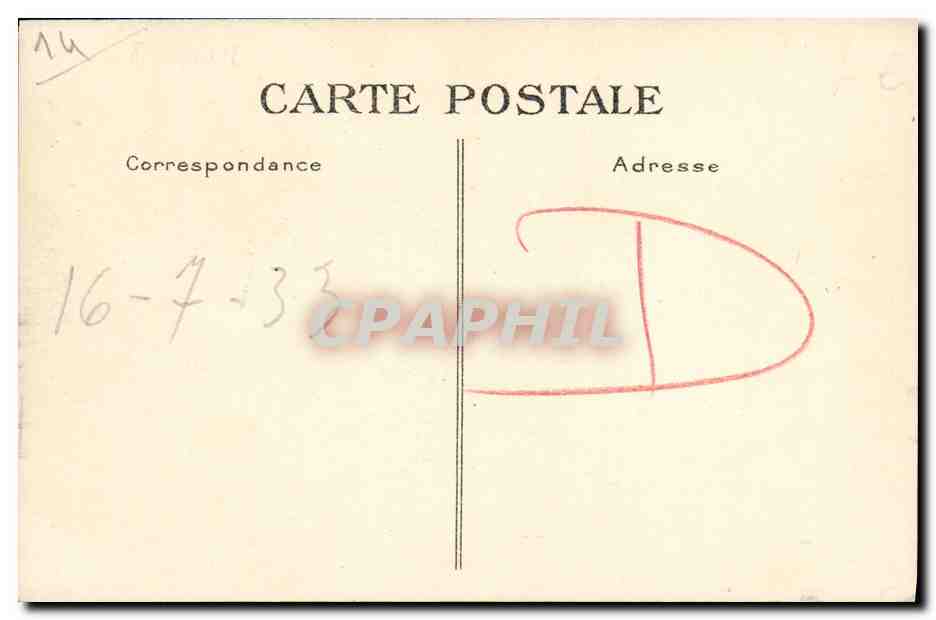 CPA Honfleur La Lieutenance — Rückseite