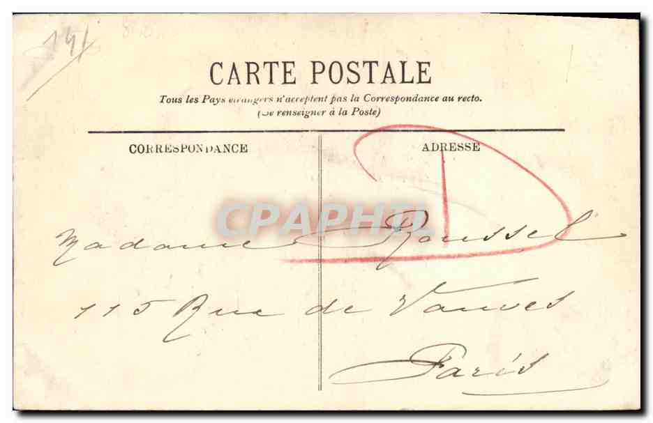 Honfleur — La Lieutenante — LL. — Reverso