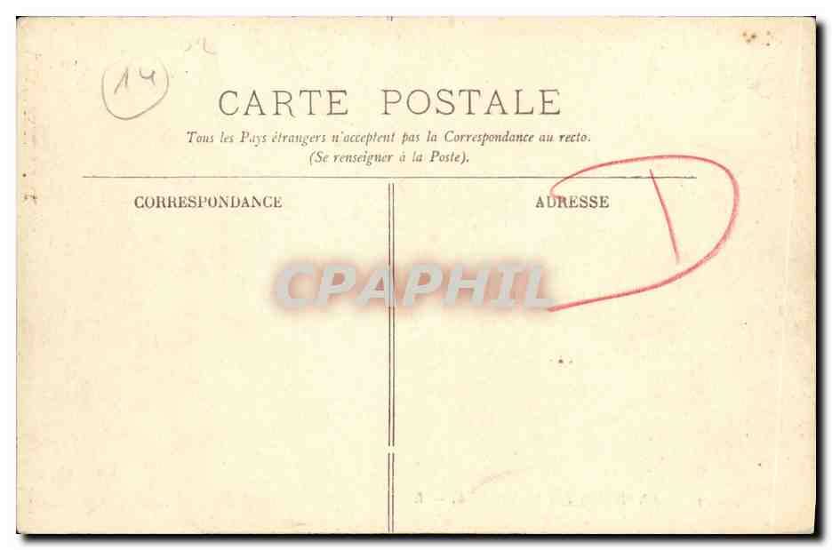CPA environs de Honfleur — Verso