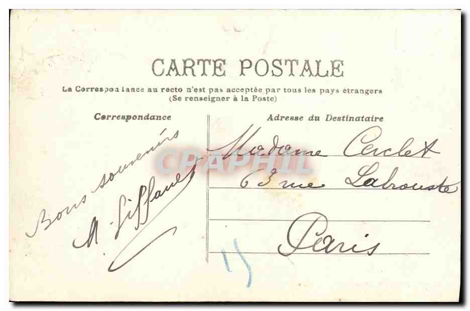 Honfleur — La Côte de Grâce — Lhomme, éditeur, Honfleur — Rückseite