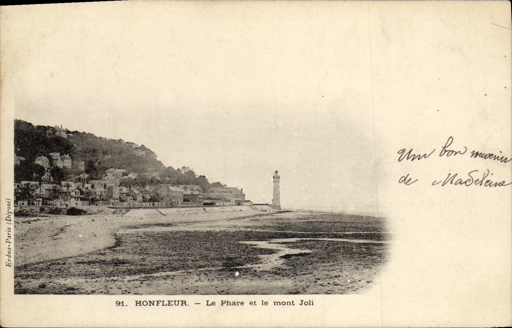 CPA Honfleur Le Phare et le Mont Joli