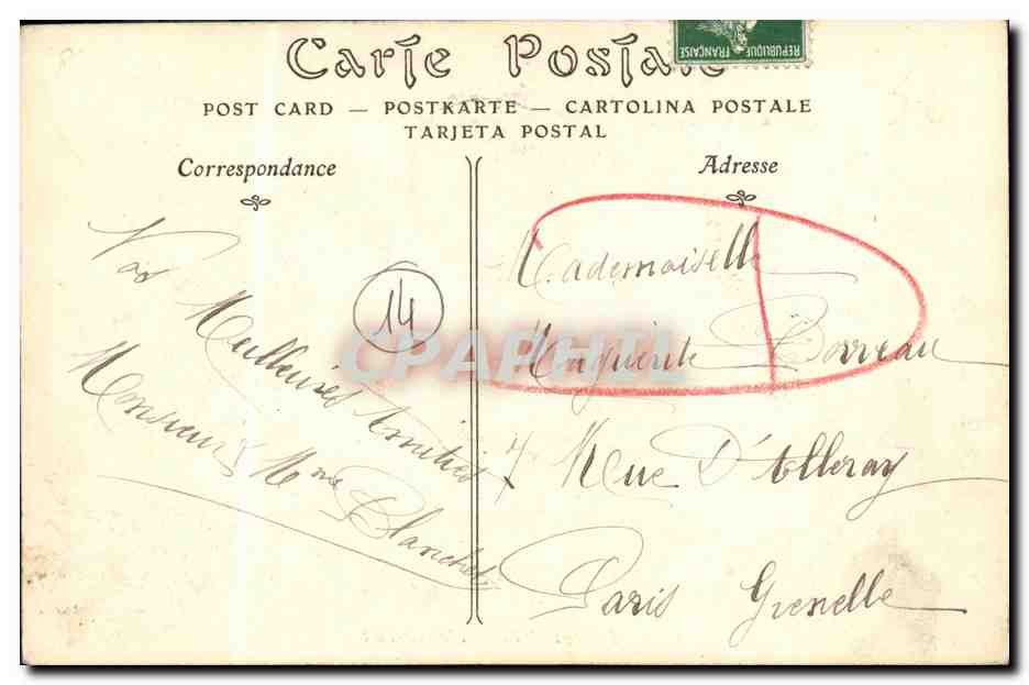 CPA Honfleur L Avant Port Bateaux — Rückseite