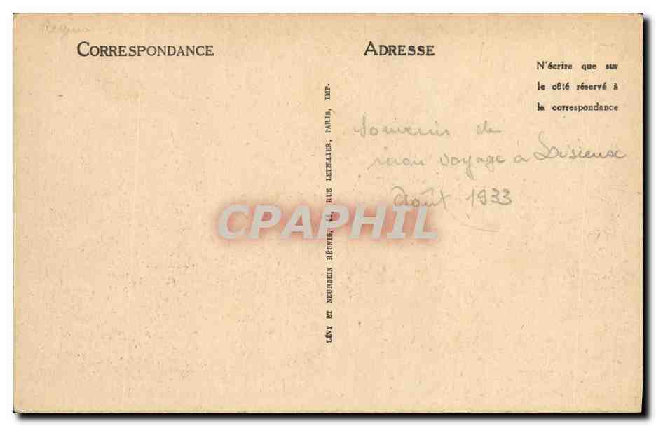 Deauville, La Plage Fleurie — Le Yachting-Club et Le Chemin de Planches — LL, n°219 — Verso