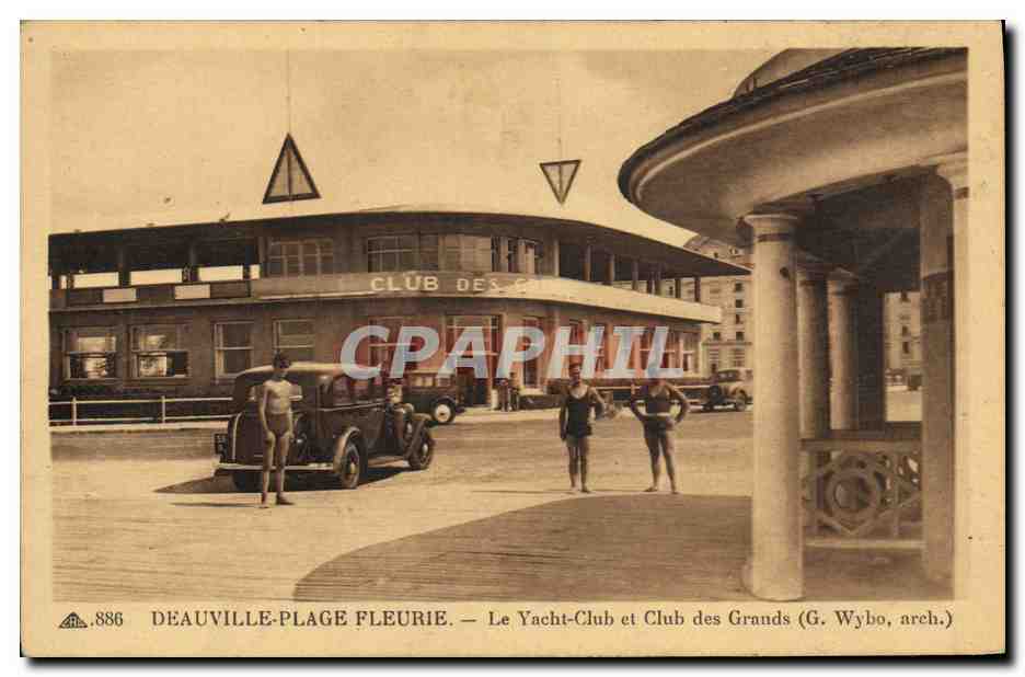 CPA Deauville Plage Fleurie Le Yachting Club et Club des Grands