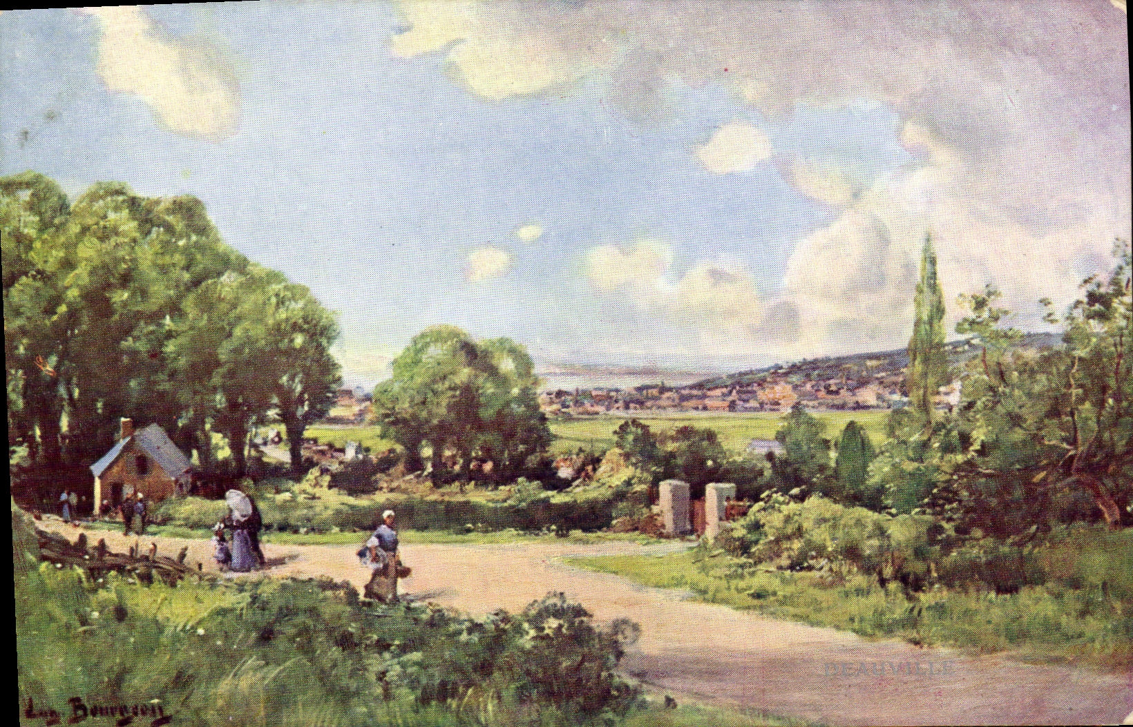 Beaupuy — Vue de village — Eug. Bourgeois