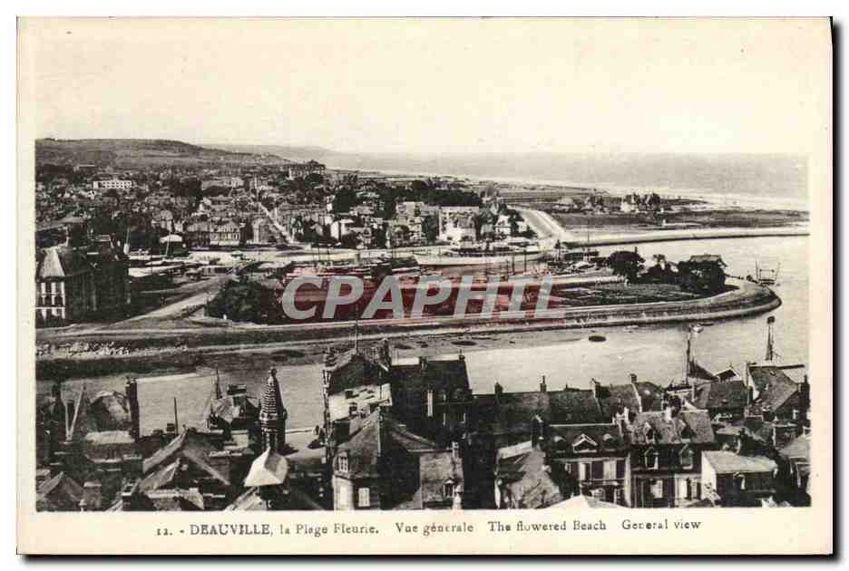 Deauville, la Plage Fleurie — Vue générale — Édition 'La Cigogne', Deauville