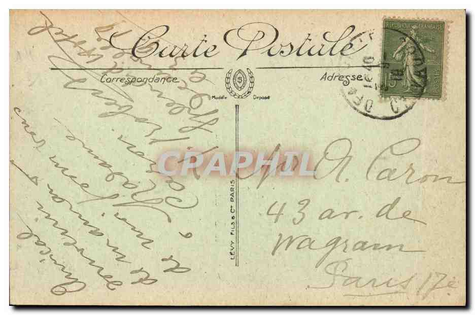 Deauville — Vue sur les Jardins — LL. — n° 339 — Verso