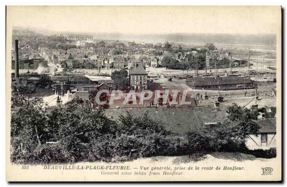 Deauville-La-Plage-Fleurie — Vue générale prise de la route de Honfleur — NDHOT