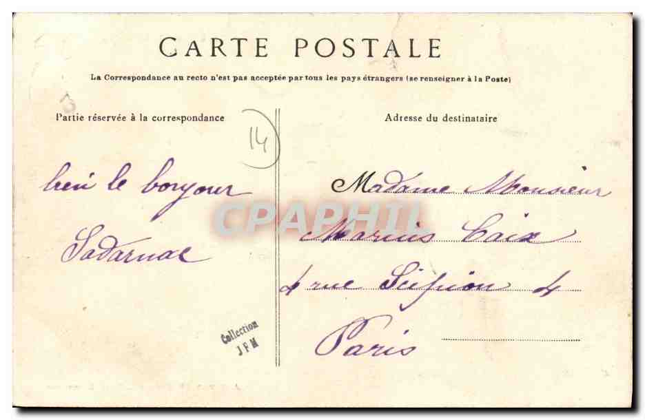 Villa des Lots — Deauville — A. Basley, lib.-phot.-édit., Deauville-sur-Mer — Verso