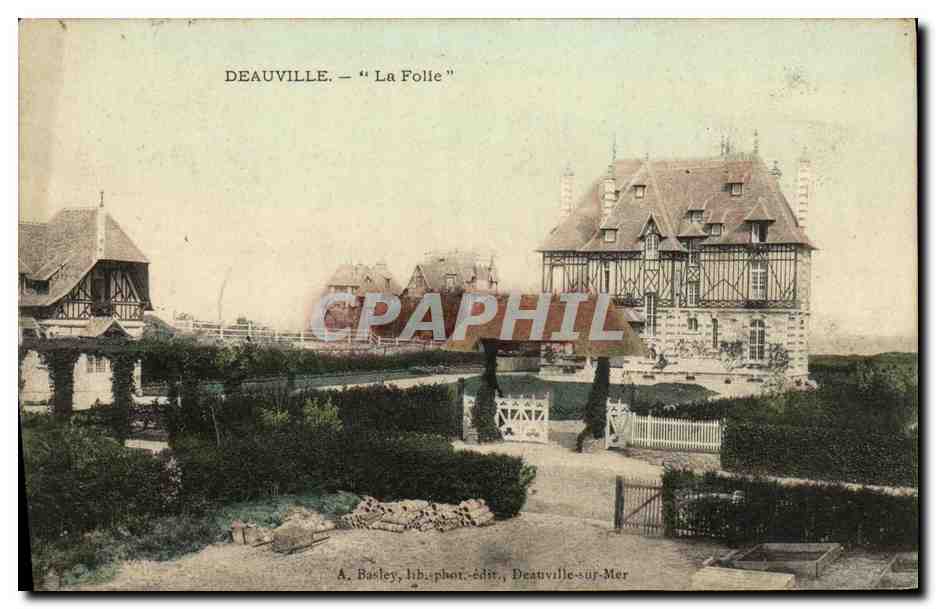 Deauville — "La Folle" — A. Basley, lithophot.-Verlag, Deauville-sur-Mer