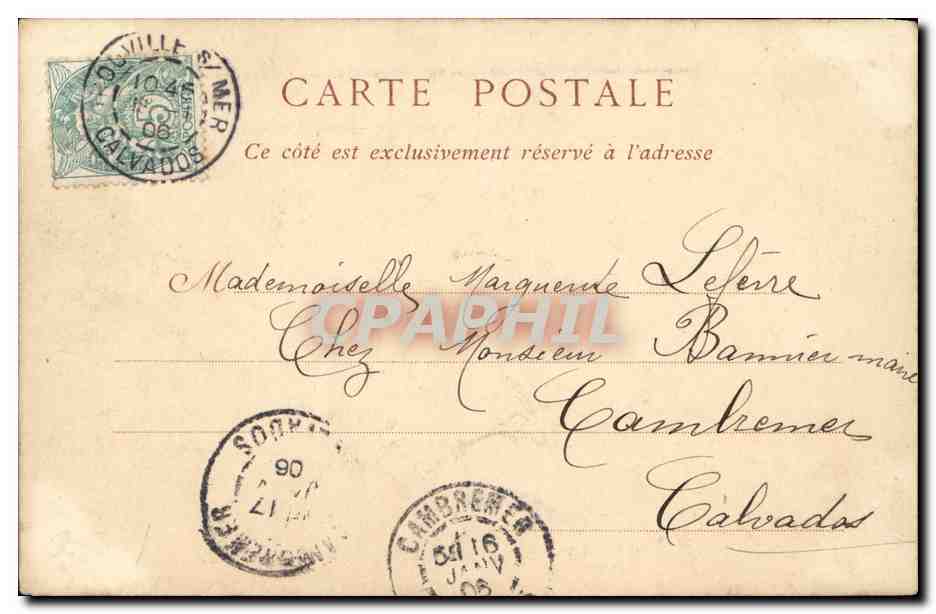 CPA Deauville sur Mer La Hutte — Verso