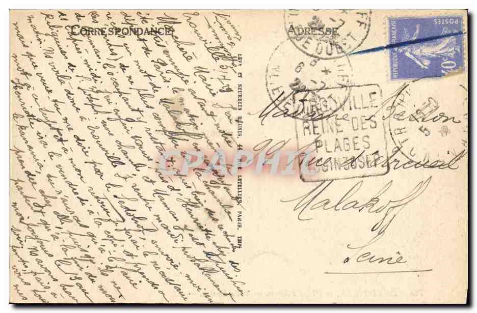 Deauville, la Plage Fleurie — Villa Dolfus — LL — Verso