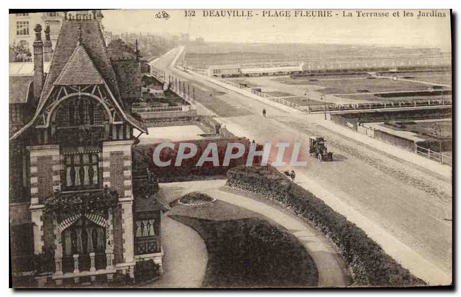 Deauville - Plage Fleurie - La Terrasse et les Jardins — éditeur CPAPHIL, n° 152