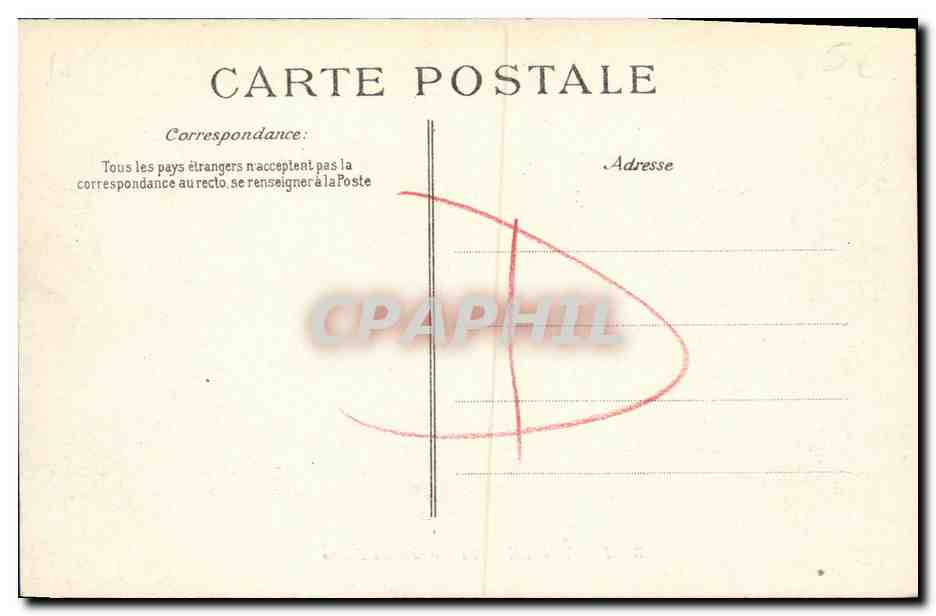 CPA Deauville La Terrasse du Casino — Verso