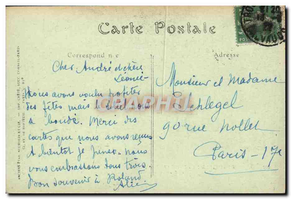 Deauville-la-Plage-Fleurie — La Terrasse, vue sur Trouville — JND Phot. — Rückseite
