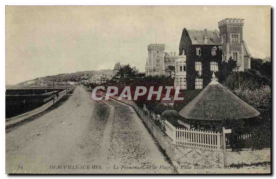 Deauville-sur-Mer — Die Promenade der Strandpromenade, Villa Elisabeth — Nr. 124