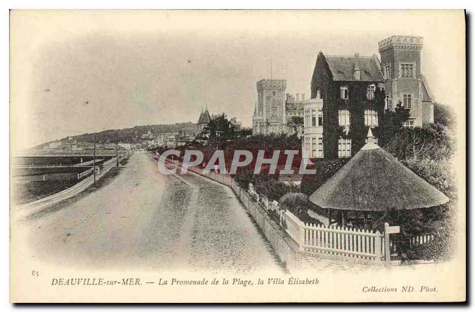 Deauville-sur-Mer — La Promenade de la Plage, la Villa Élisabeth — Collections ND. Phot. n°85