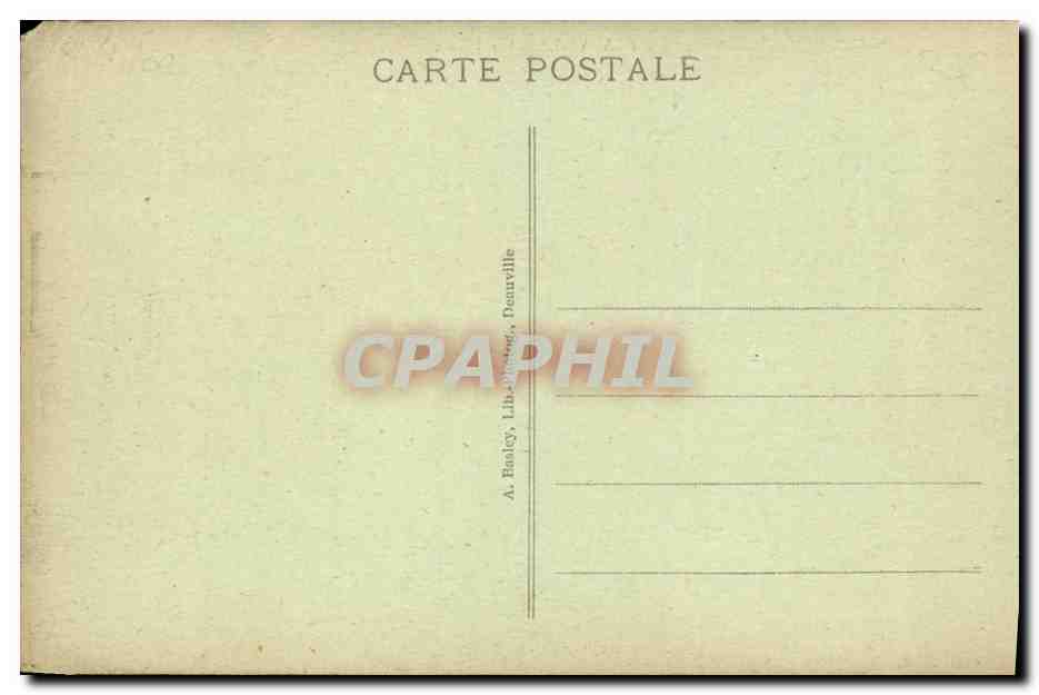 CPA Deauville Les Tennis  — Verso