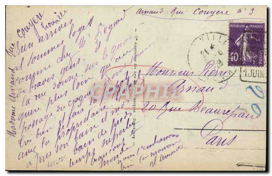Deauville - La Plage Fleurie - Les Tennis et les Jetées — Verso