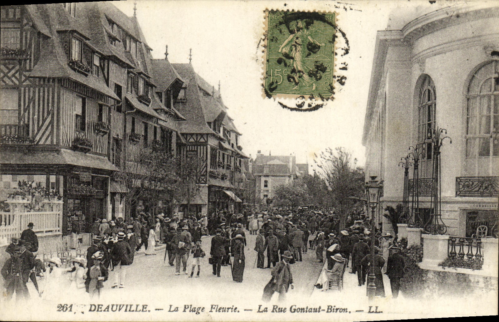 Deauville — La Plage Fleurie — La Rue Goniat-Biron — LL — n°261