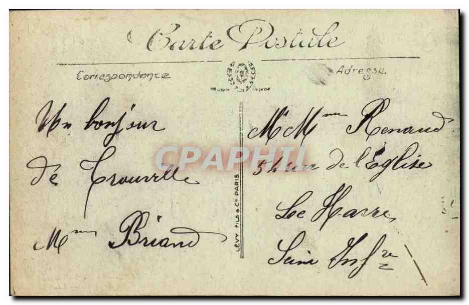 CPA Deauville La Plage Fleurie La Rue Gontaut Brion — Verso