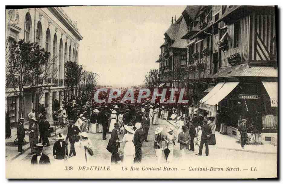 Deauville — La Rue Gontant-Biron — éditeur Lévy Fils et Cie, Paris-Versailles, n°338