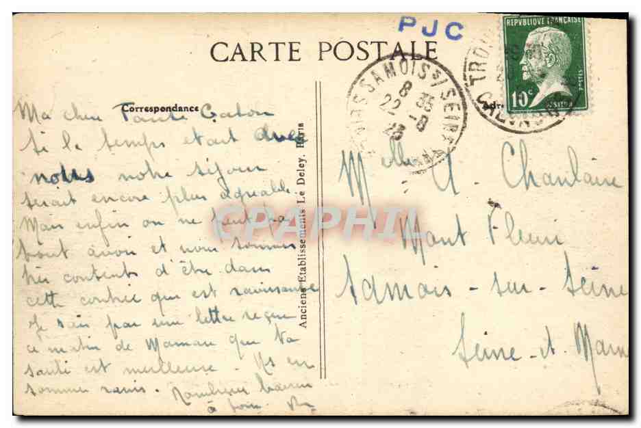 Deauville — Rue Gontaut-Biron — Le Havre, éditeur Le Havre, n° 419 — Rückseite