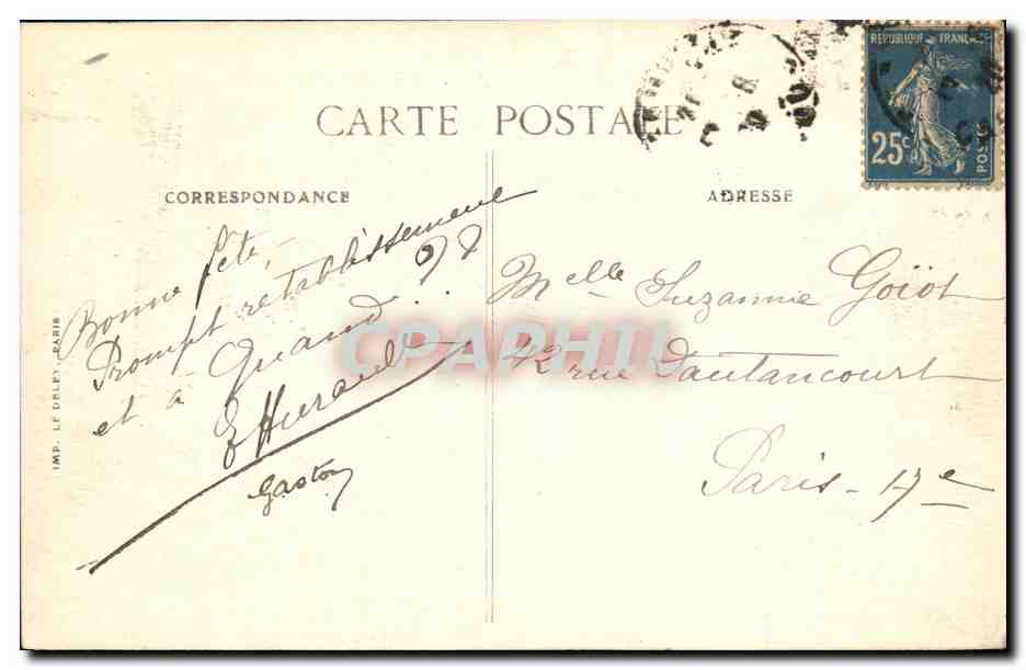 Deauville — Rue de l'Ecluse — G. Forestier, Le Havre — Rückseite