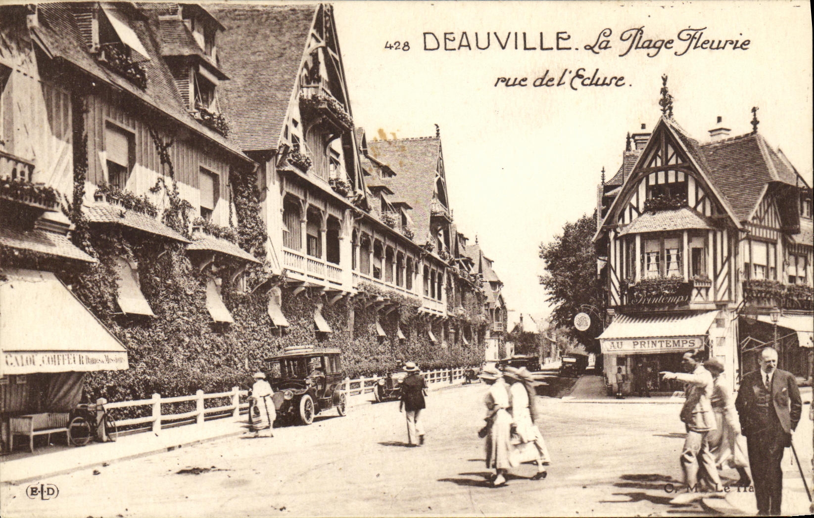 Deauville. La Plage Fleurie — rue de l'Écluse — Galot-Jobiet & Cie, n°428