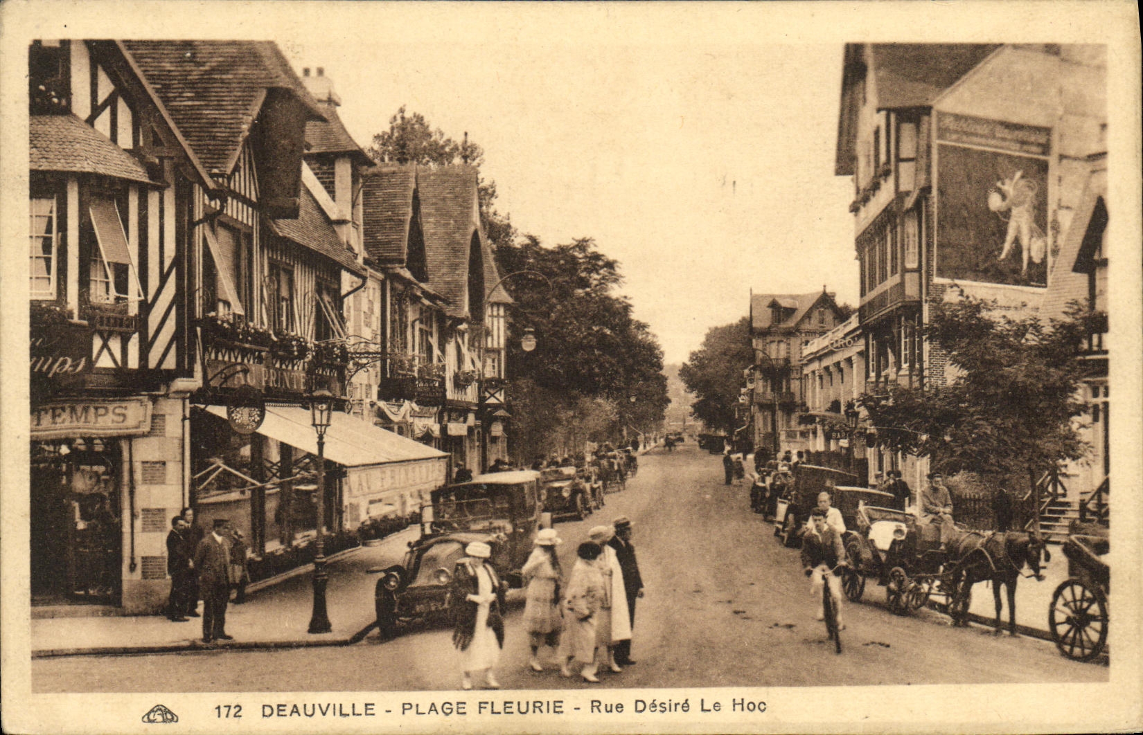 Deauville - Plage Fleurie - Rue Désiré Le Hoc — éditeur 'La Plage Élégante' n°172