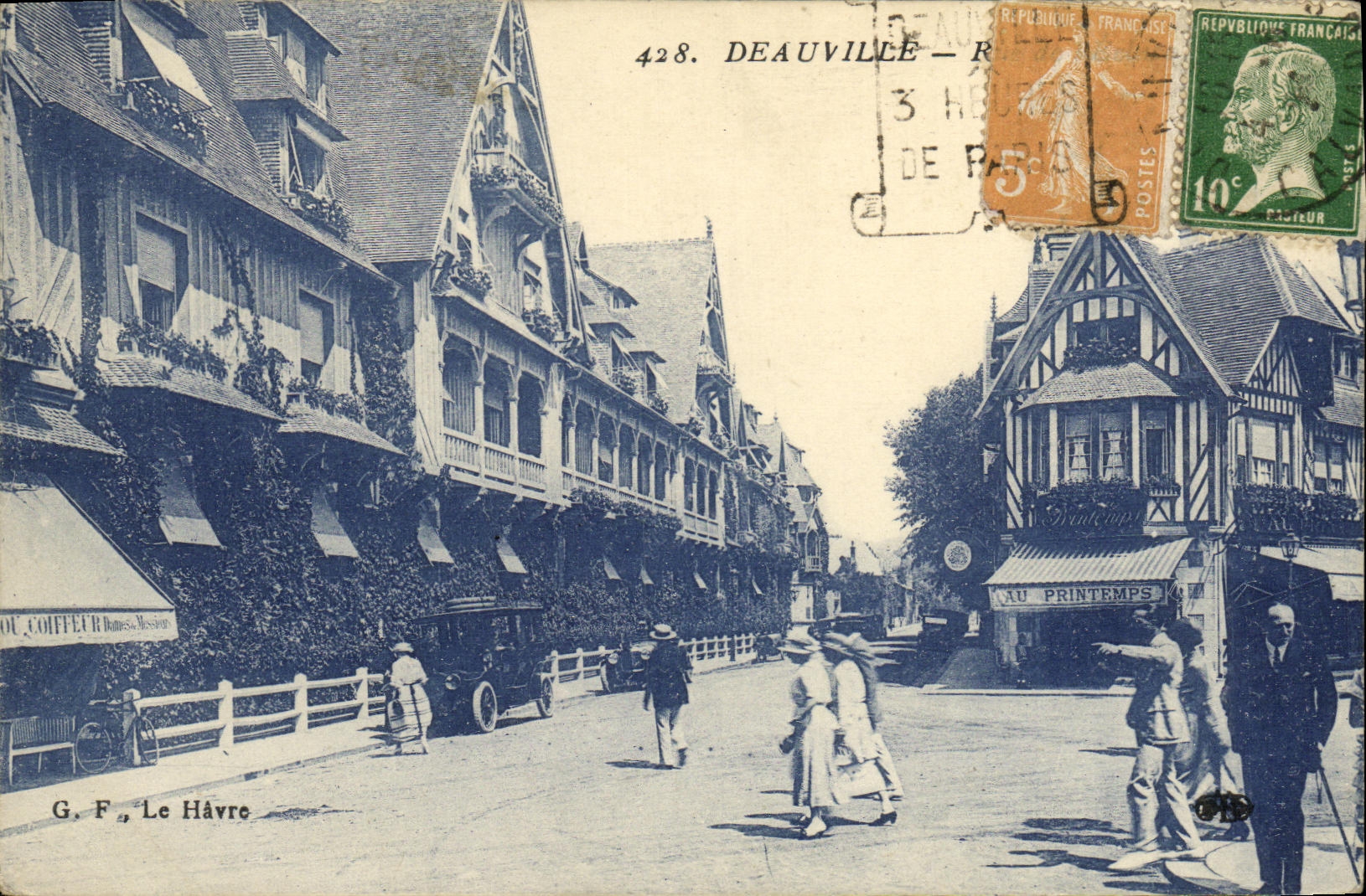 Deauville — Rue de Paris — G. F., Le Havre, n°428