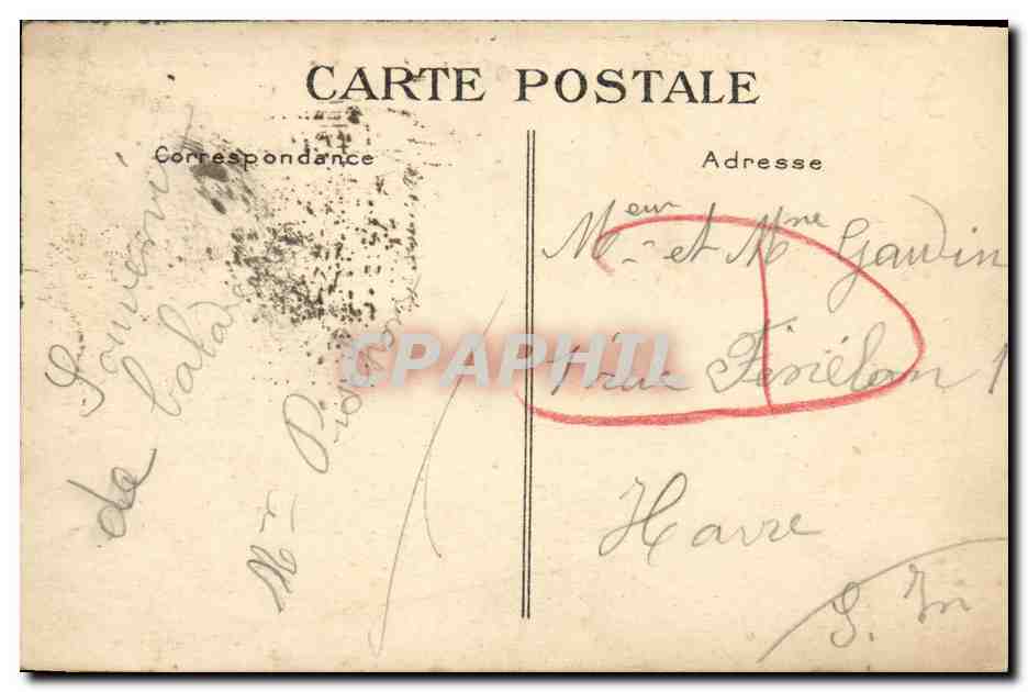 Deauville - La Plage Fleurie — Rues de l'Écluse et Désiré Le Hoc — Éditeur Le Havre, n° 456 — Verso