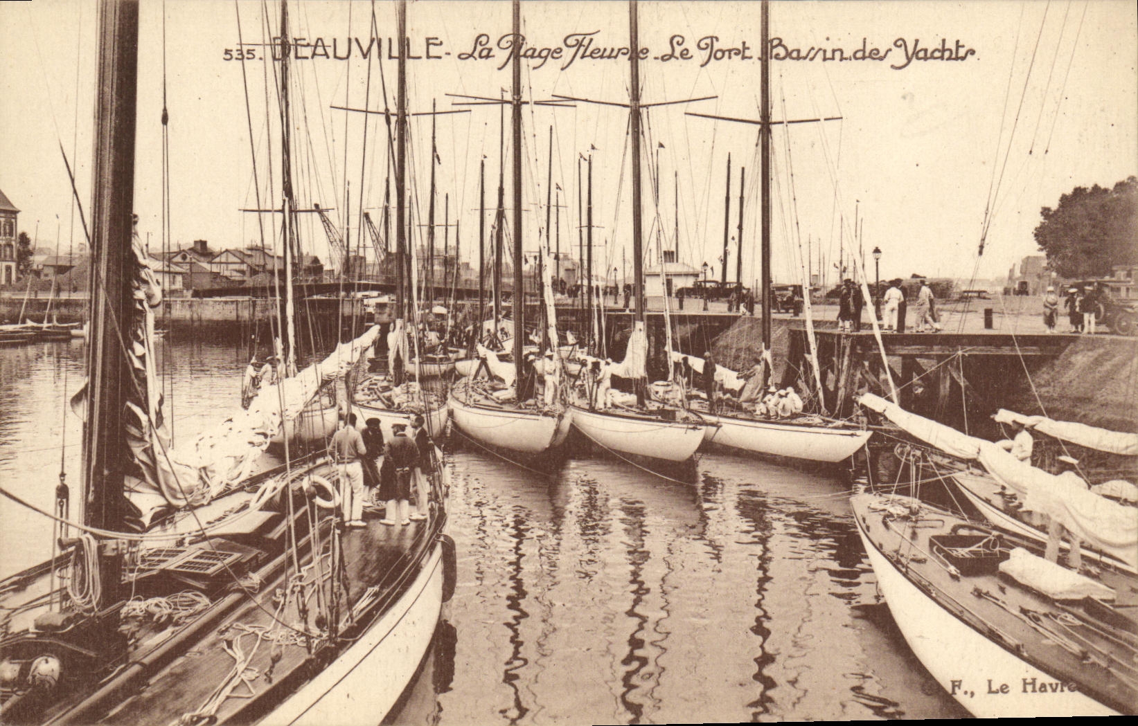 Beauville — La Plage Fleurie. Le Port. Bassin des Yachts — F., Le Havre, n°535