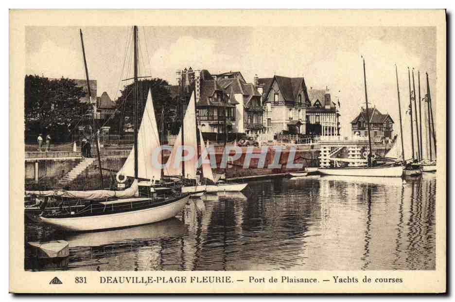Deauville-Plage Fleurie — Port de Plaisance — Yachts de courses — n° 831